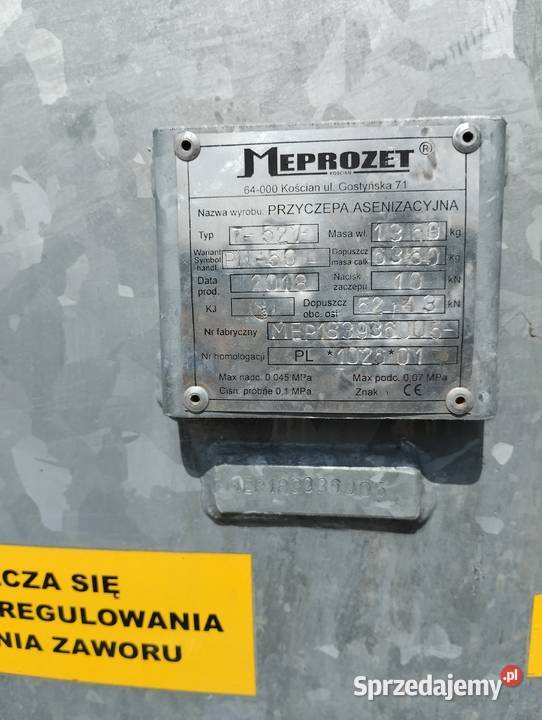 Beczka asenizacyjne Meprozet 5 tysiący mazowieckie Radom