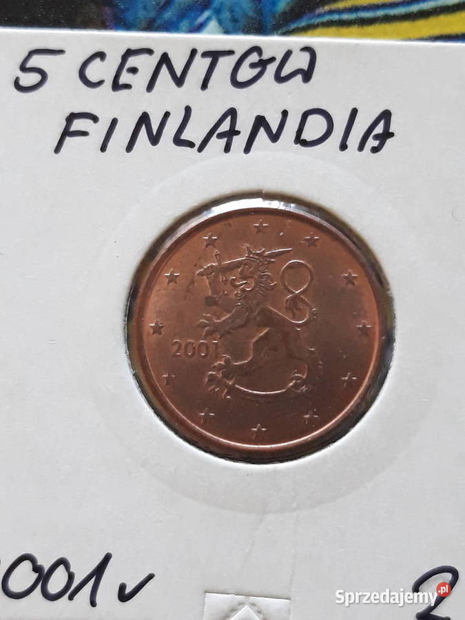 5 Eurocentów Finlandia 2001 r wielkopolskie Konin