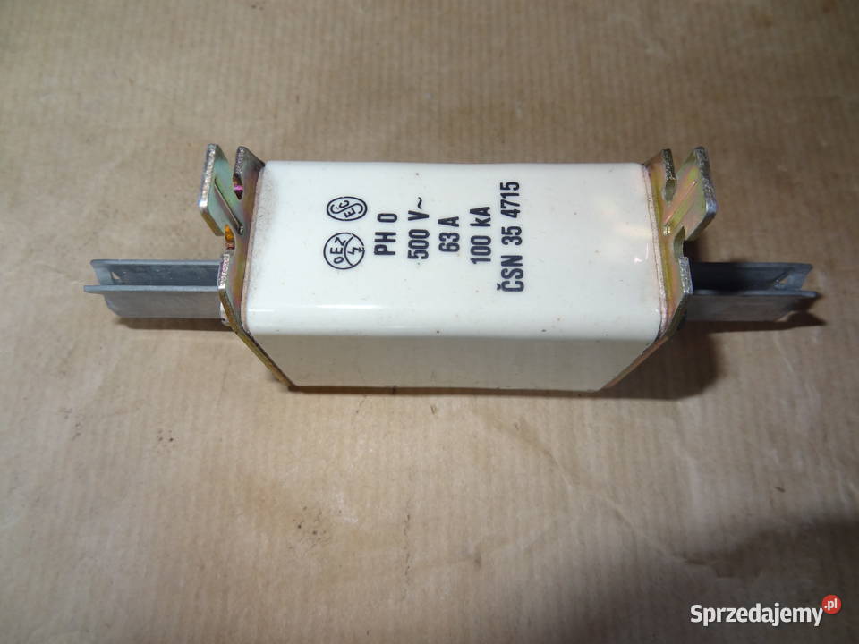 Bezpiecznik nożowy wkładka topikowa 500V 63A