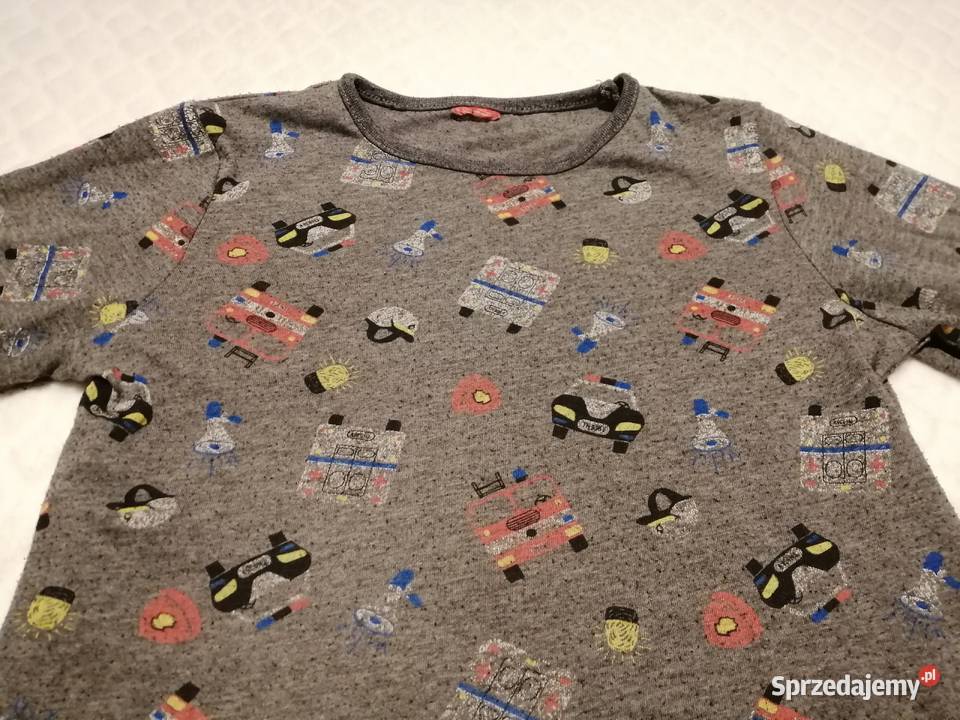 Koszulka chłopięca długi rękaw do spania KiK 104 Czeladź