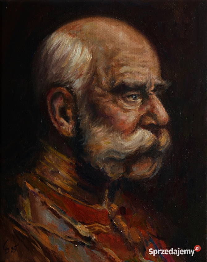 Obraz olejny Cesarz Franciszek Józef I Portret Strzyżów sprzedam
