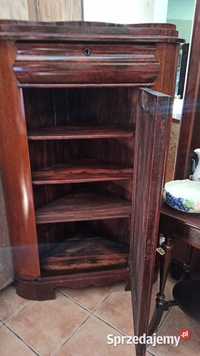 Komoda narożna z mahoniu politura Biedermeier Gdańsk