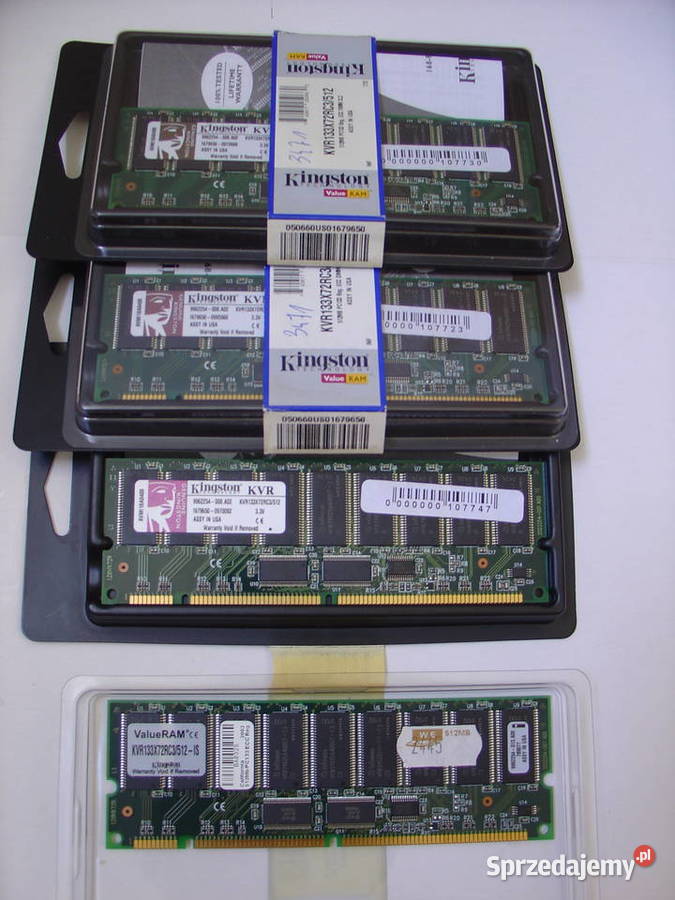 Pamięć Ram Kingston KVR133X72RC3512 komplet 4 Łódź