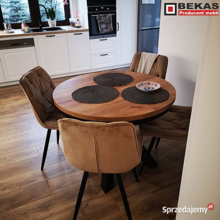 LOFT StyLOVE Komplet STÓŁ Okrągły Gwiazda 4 Gorzów Wielkopolski