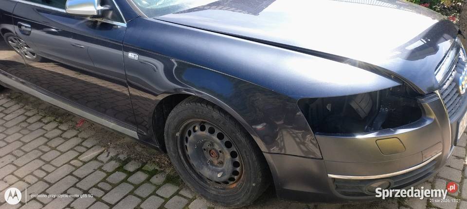 Błotnik prawy pasażera A6 C6 lakier lz7q Lubin
