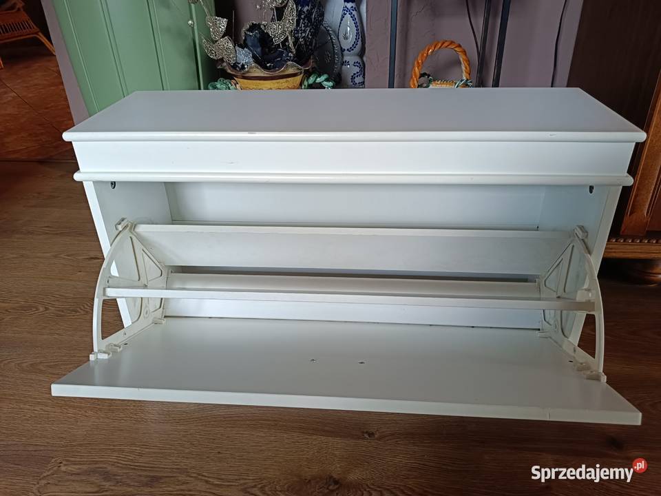 Biała szafka na buty 47cm Lipno