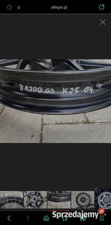 BMW R1200GS K25 K50 K51 felga felgi przód Nowy Tomyśl