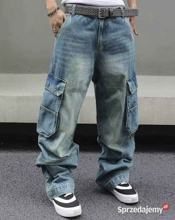 Jeansy duże oversize 98 pasie waist nowe Zabrze