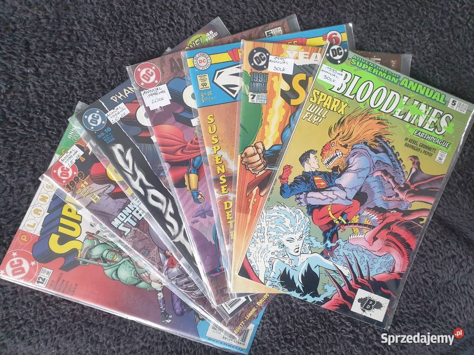 Superman Annual zestaw 7 komiksów DC USA lata Gdynia
