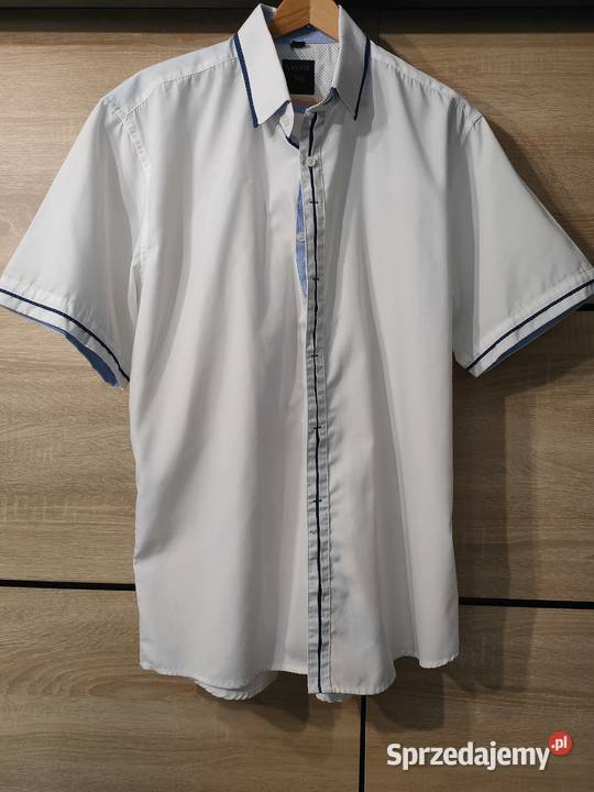 Biała koszula męska rozmiar 4142 slim fit Kędzierzyn-Koźle