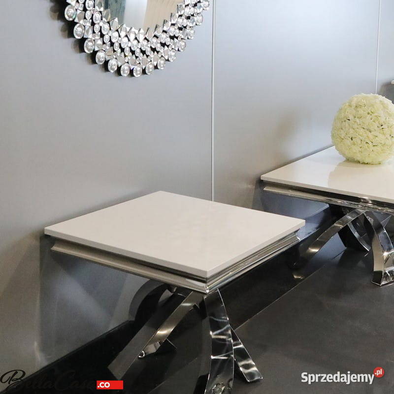 STOLIK KAWOWY GLAMOUR LINCOLN STAL SZLACHETNA 60cm mazowieckie Warszawa