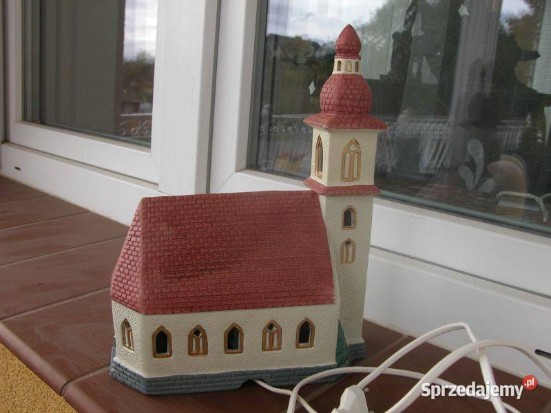 ceramiczna lampka domek kościółek Dekoracje i ozdoby Gorzów Wielkopolski