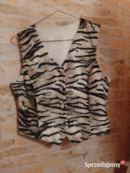 38M Futrzana Kamizelka Garniturowa z Londynu Inny wzór Kraków