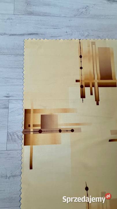 NOWY Obrus brązowy żółty kwadrat 75X75 Łódź