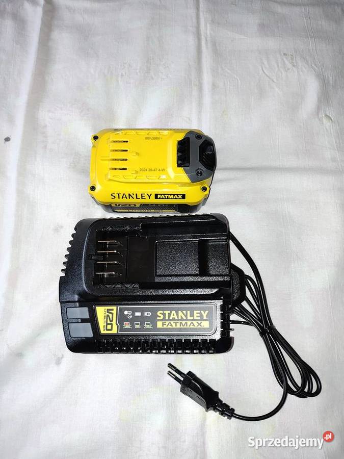Stanley V20 ładowarkaakumulator 4Ah Nowa Sól