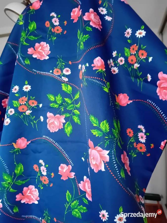 satyna w kwiaty z metra Warszawa sprzedam