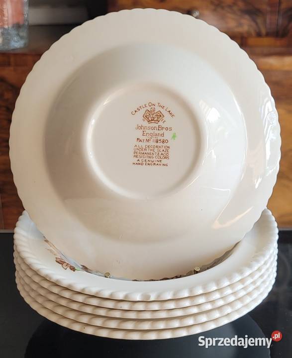 Angielska kostna porcelana Johnson Bros cru Kraków