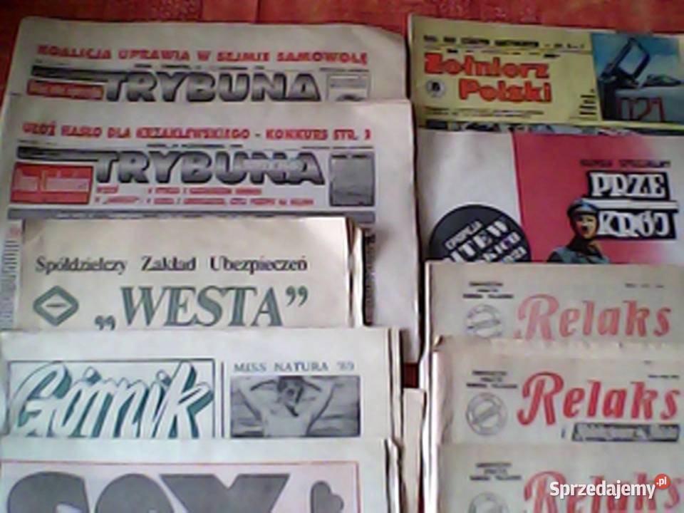 Stare gazety z lat 1980 90 tych TRYBUNA RELAX sprzedam
