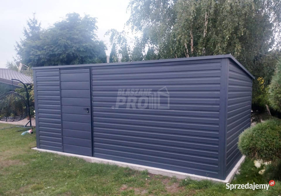 Domek ogrodowy schowek 5x3 drzwi antracyt Dach Gudebsk