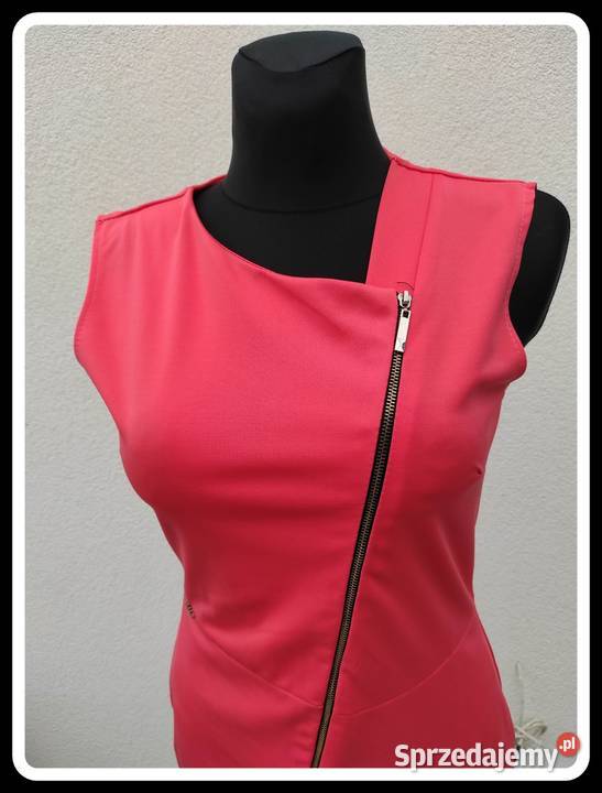 Sukienka koralowa rozpinana na całej długości 38 Płock