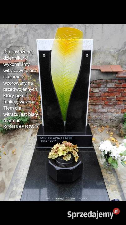 Nowoczesne nagrobki pomniki rzeźbiarskie łódzkie Łódź