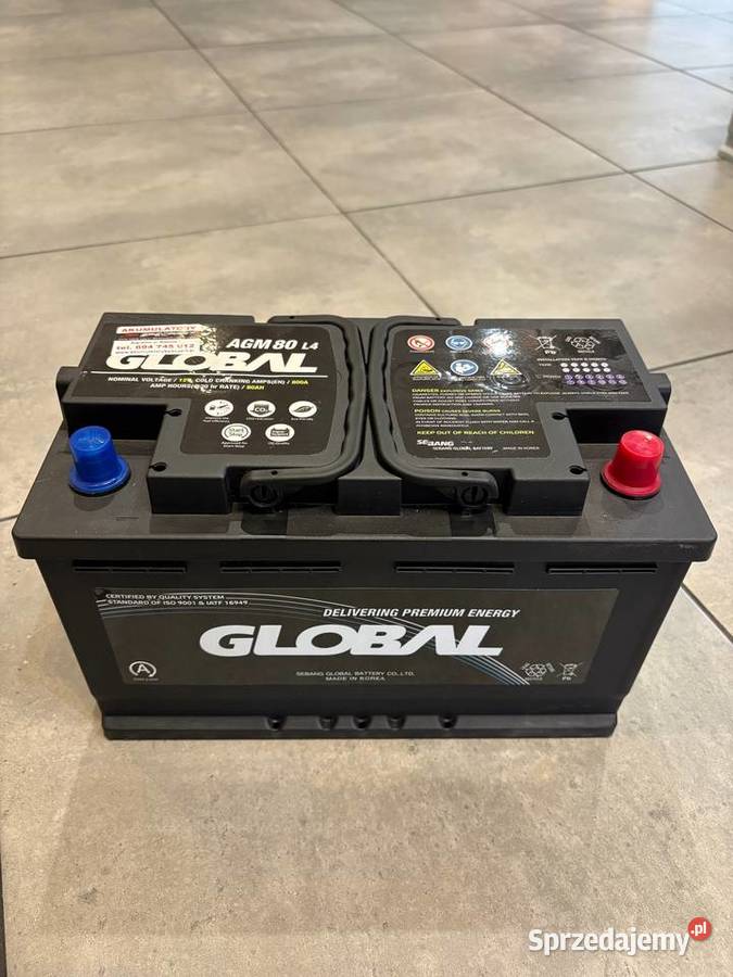 Akumulator Global AGM STARTSTOP 80Ah 800A Augustów sprzedam