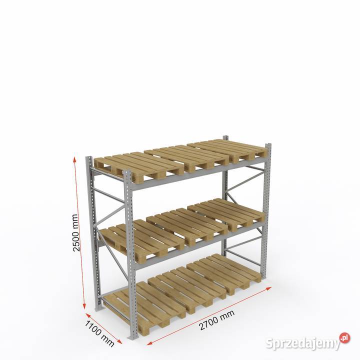 Regał paletowy H250 L270 mazowieckie Warka
