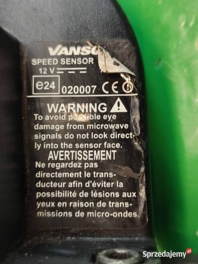 Czujnik Prędkości Radar 36897200 VANSCO Wilkowo