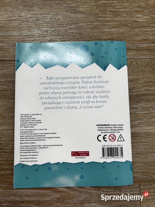 Królowa śniegu czytam sam książka do nauki Wyszków