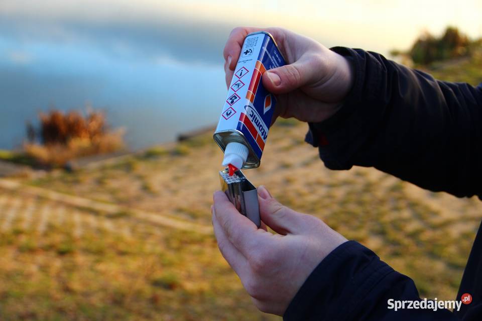 Zapalniczka Benzynowa z Gotowym Grawerem Słońca śląskie Ostrowy nad Okszą