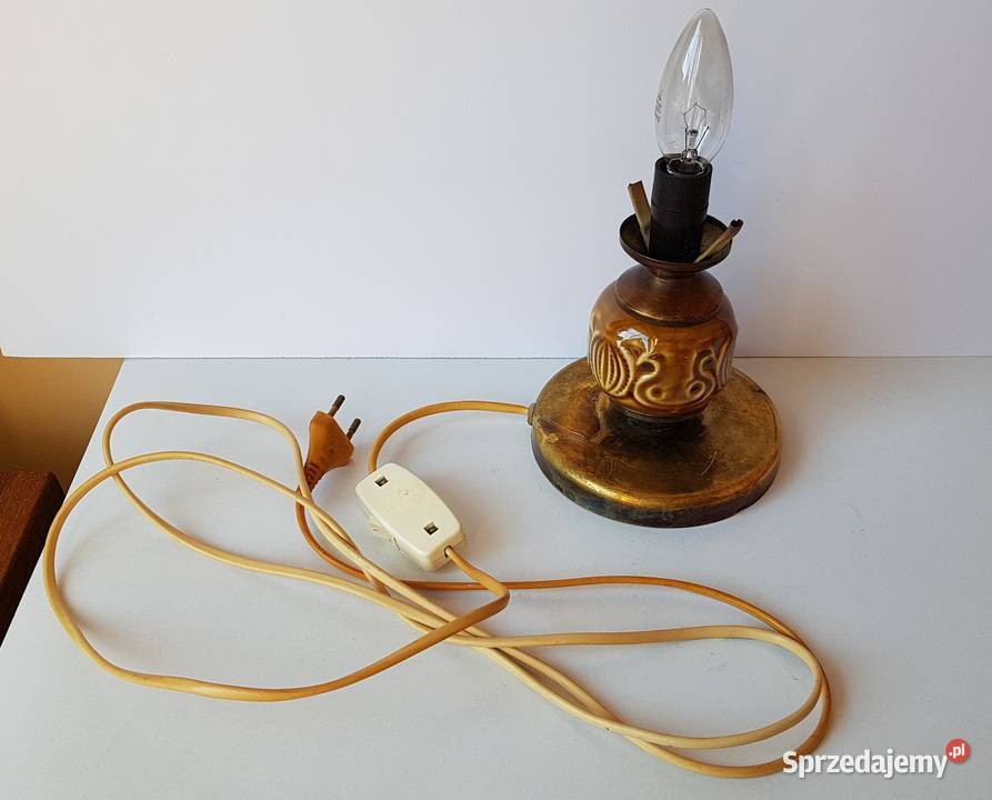 Lamp lampka nocna Polam Katowice PRL Dąbrowa Górnicza