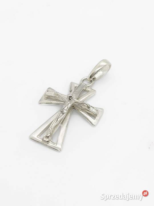 Nowa srebrna zawieszka pr 925 316g Krzyż Krzyżyk