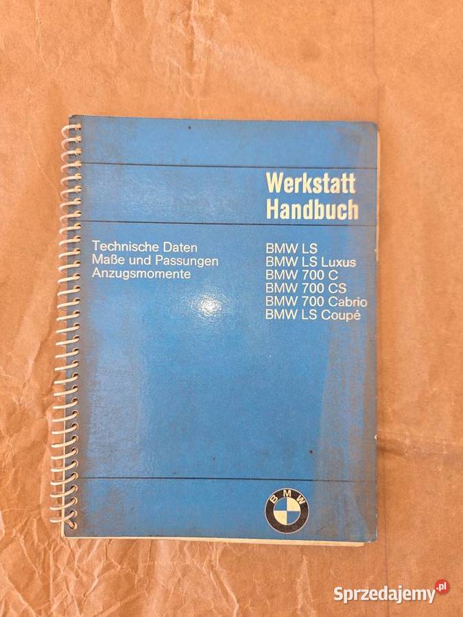 BMW LS Luxus 700 CS Cabrio Coupe Podręcznik Piaseczno sprzedam