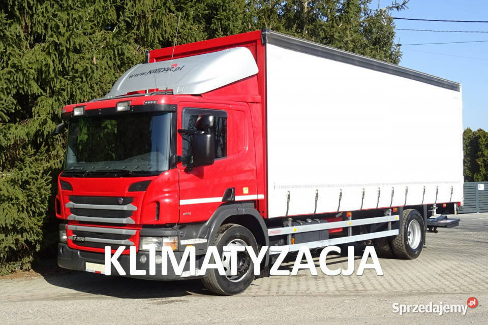 Scania P250 Euro 6 sypialna firanka wys260 winda Góra Kalwaria