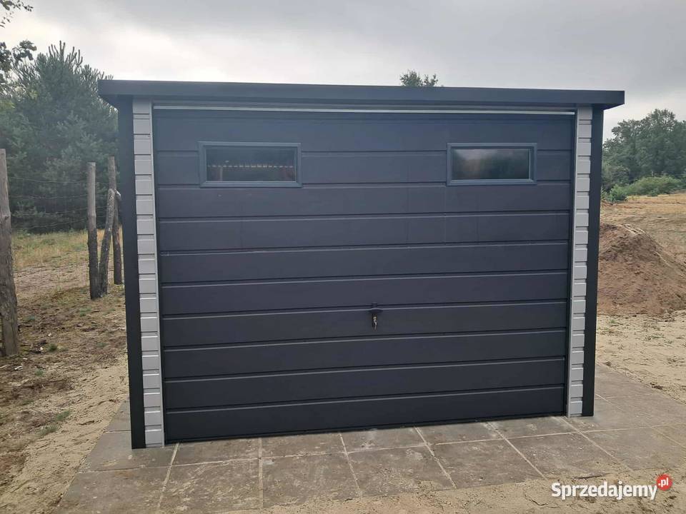 Garaż blaszany 3x5 Konstrukcja W OCYNKU Garaże i miejsca postojowe lubuskie Zielona Góra