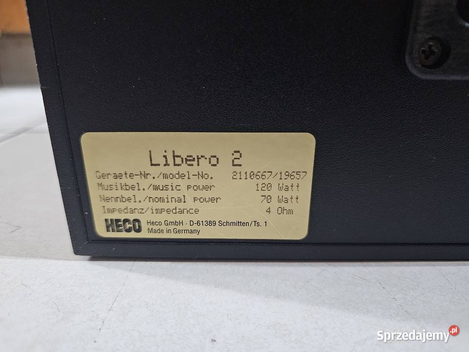 Kolumny HECO Libero 2 SubwooferSatelity Gorzów Wielkopolski