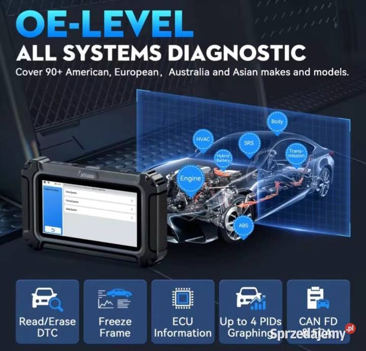 Xtool D6S wszystkie systemy 30 funkcji