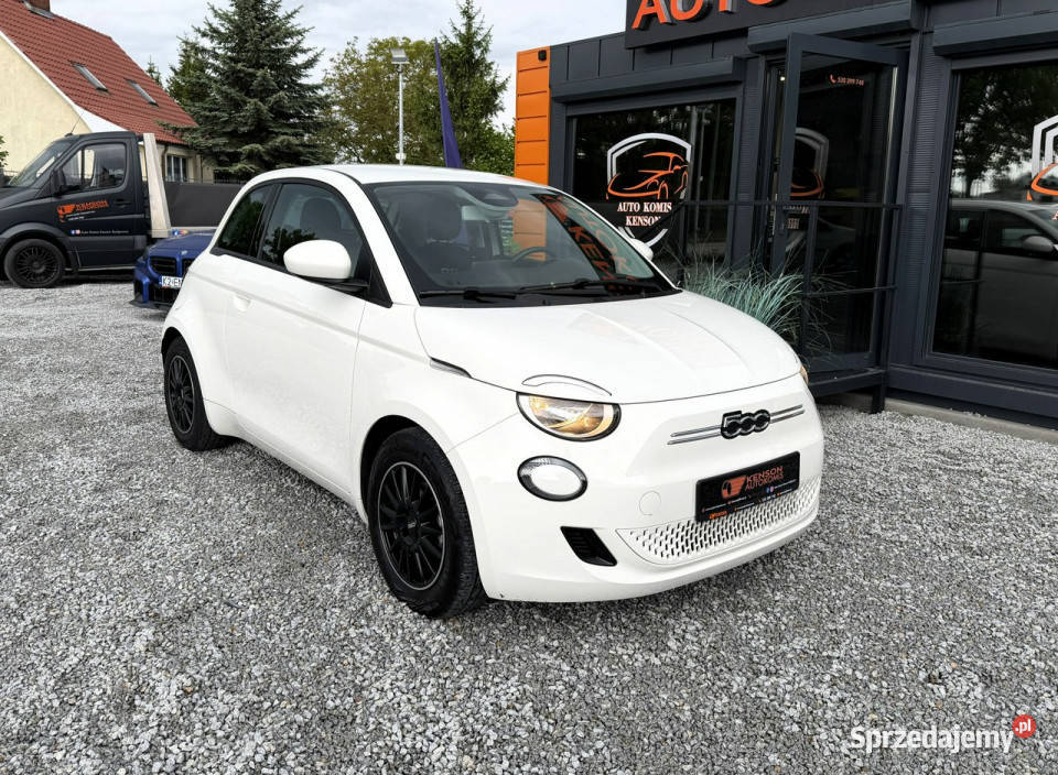 Fiat 500e Polski Salon Gwarancja baterii do 2031 beżowy Bydgoszcz