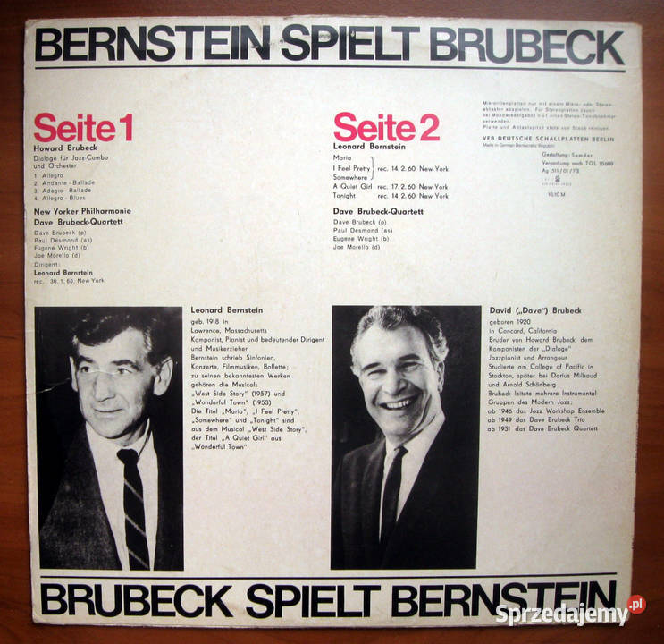 Dave Brubeck Quartet Bernstain spielt Brubeck Szczecin