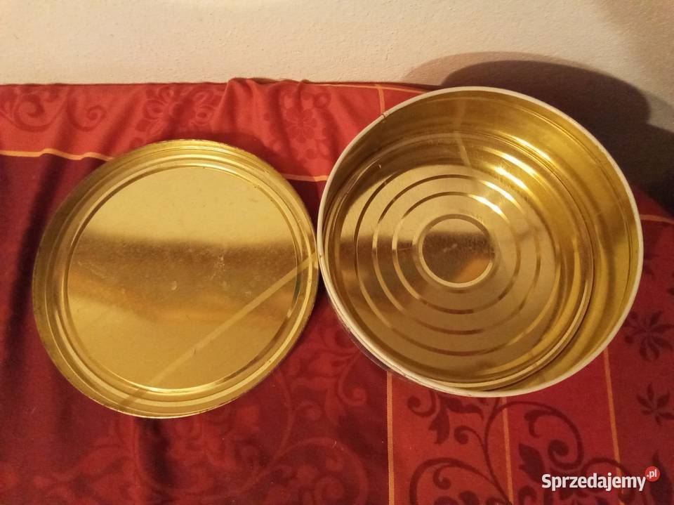 Stara duża puszka PRL Hortex mazowieckie Warszawa