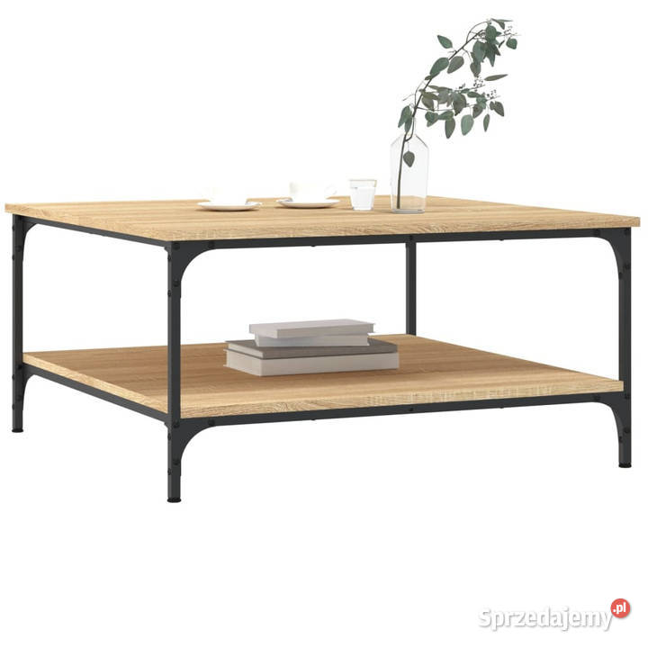Stolik kawowy kolor dąb sonoma 80x80x40 WM832839 mazowieckie