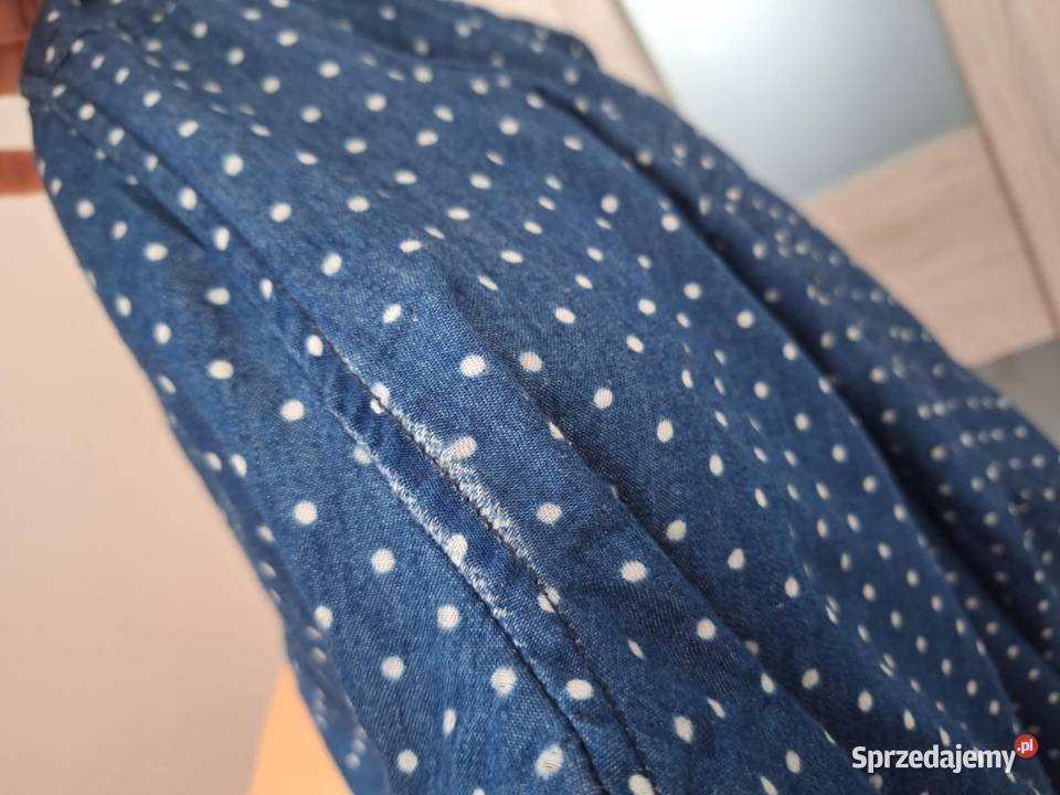 L Bluzka koszulowa kropki sprzedam