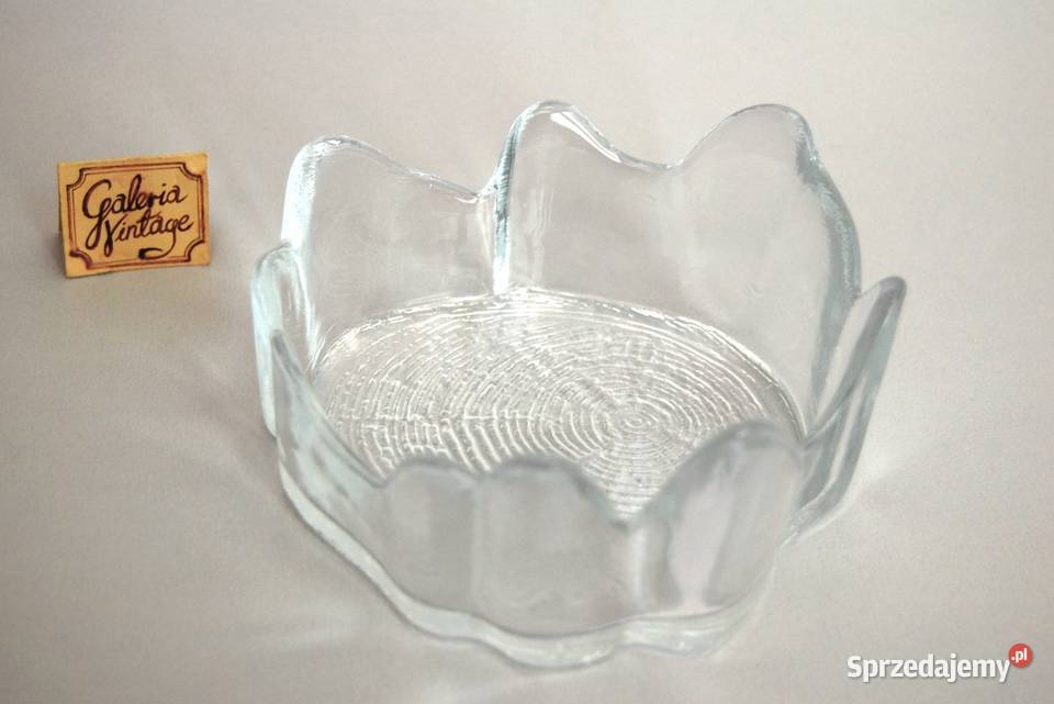 Kryształowa miska pień drzewa vintage design Lublin sprzedam