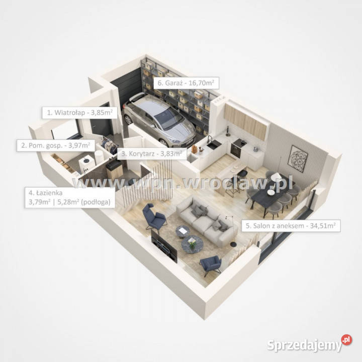 sprzedaży domu wolnostojącego Kobierzyce