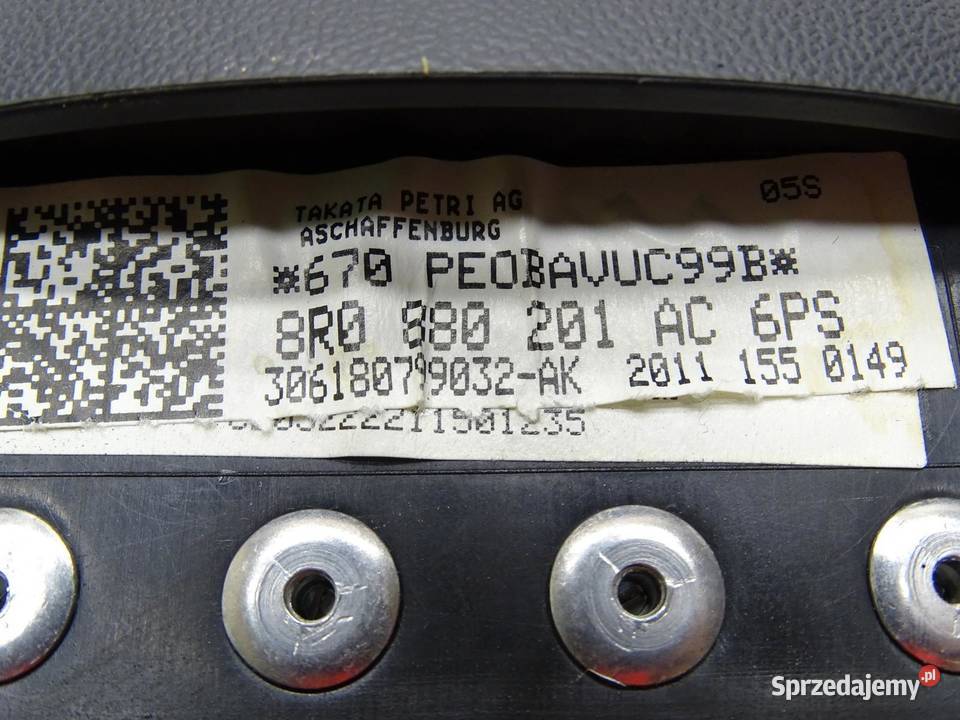 PODUSZKA POWIETRZNA AIRBAG KIEROWCY 8R0880201AC