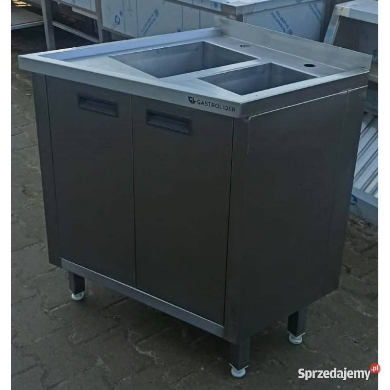 Zlew skośny 2 komory z Szafą 65704585 S 1430O Ostrów Wielkopolski