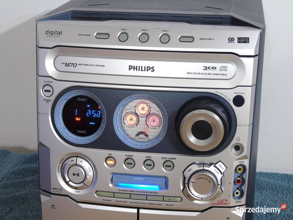 Wieża Philips FWM70 CD AUX RDS magnetofon Jasło