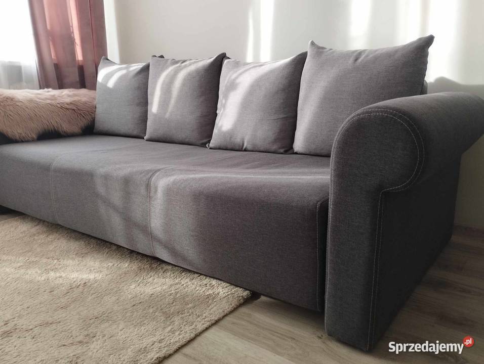Kanapa 150 195 rozkładana sofa szeroka szara Łódź