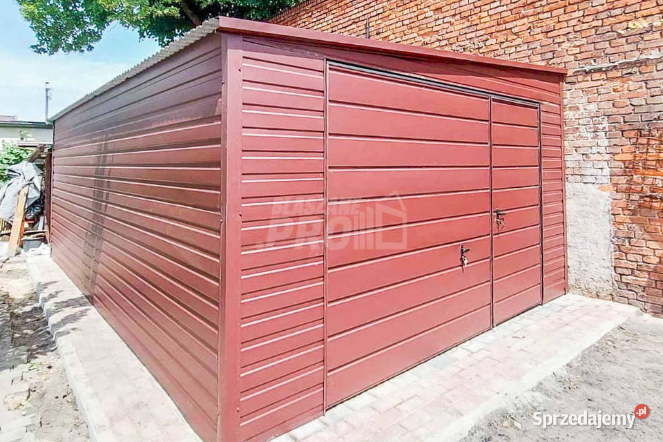 Garaż Blaszany 45x7m Brama uchylna Ciemny Brąz Bydgoszcz sprzedam
