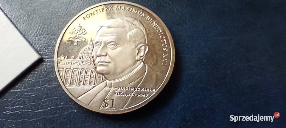 Stare monety Medal 1 dolar 2005 Benedykt XVI Lesko
